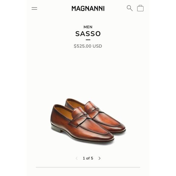 NWOT Men’s Magnanni Sasso Loafers main image 5